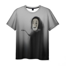 Мужская футболка 3D с принтом Унесенные призраками в Тюмени, 100% полиэфир | прямой крой, круглый вырез горловины, длина до линии бедер | Тематика изображения на принте: spirited away | миядзаки | хаяо