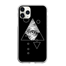 Чехол для iPhone 11 Pro матовый с принтом Всевидящее око в Тюмени, Силикон |  | tattoo | в треугольнике | всевидящее око | всевидящий глаз | зрачок | пирамида | тату