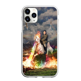 Чехол для iPhone 11 Pro Max матовый с принтом Ким чен ын на Единороге в Тюмени, Силикон |  | Тематика изображения на принте: 