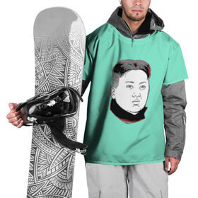 Накидка на куртку 3D с принтом Ким чен ын в Тюмени, 100% полиэстер |  | Тематика изображения на принте: 