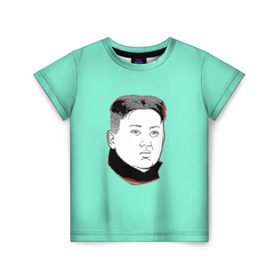 Детская футболка 3D с принтом Ким чен ын в Тюмени, 100% гипоаллергенный полиэфир | прямой крой, круглый вырез горловины, длина до линии бедер, чуть спущенное плечо, ткань немного тянется | Тематика изображения на принте: 