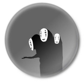 Значок с принтом Унесенные призраками в Тюмени,  металл | круглая форма, металлическая застежка в виде булавки | Тематика изображения на принте: spirited away | миядзаки | хаяо