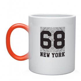 Кружка хамелеон с принтом New York 68 в Тюмени, керамика | меняет цвет при нагревании, емкость 330 мл | new york | города | нью йорк | стиль | фракталы