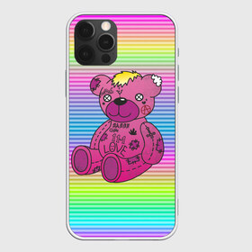 Чехол для iPhone 12 Pro Max с принтом Мишка Lil Peep в Тюмени, Силикон |  | Тематика изображения на принте: gbc | hip hop | lil peep | love | pink | rap | лил пип | лилпип | медведь | медвежонок | мишка | реп | розовый | рэп | тату | трэп | хип хоп | эмо