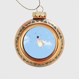 Стеклянный ёлочный шар с принтом Унесённые призраками в Тюмени, Стекло | Диаметр: 80 мм | Тематика изображения на принте: spirited away | миядзаки | хаяо
