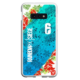 Чехол для Samsung S10E с принтом R6S SUNSPLASH PREMIUM PACK в Тюмени, Силикон | Область печати: задняя сторона чехла, без боковых панелей | Тематика изображения на принте: caveira | dokkaebi | ela | mute | outbreak | r6s | rainbow | rainbow six siege | sunsplash premium pack | tom clancys | радуга 6 осада | том клэнси