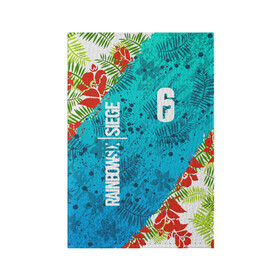 Обложка для паспорта матовая кожа с принтом R6S SUNSPLASH PREMIUM PACK в Тюмени, натуральная матовая кожа | размер 19,3 х 13,7 см; прозрачные пластиковые крепления | Тематика изображения на принте: caveira | dokkaebi | ela | mute | outbreak | r6s | rainbow | rainbow six siege | sunsplash premium pack | tom clancys | радуга 6 осада | том клэнси