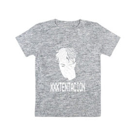 Детская футболка хлопок с принтом xxxtentacion в Тюмени, 100% хлопок | круглый вырез горловины, полуприлегающий силуэт, длина до линии бедер | 