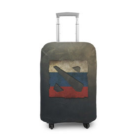 Чехол для чемодана 3D с принтом Dota2 Russia в Тюмени, 86% полиэфир, 14% спандекс | двустороннее нанесение принта, прорези для ручек и колес | 