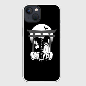 Чехол для iPhone 13 с принтом Хаку и Тихиро, спина к спине в Тюмени,  |  | spirited away | миядзаки | хаяо