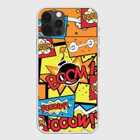 Чехол для iPhone 12 Pro Max с принтом Boom Pop Art в Тюмени, Силикон |  | Тематика изображения на принте: pop art | style | безумство | комикс | лейблы | микс | поп арт | яркие | яркое | яркости