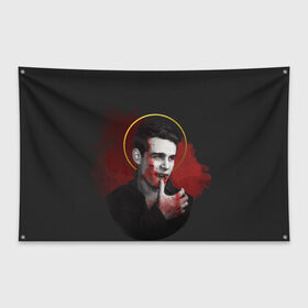 Флаг-баннер с принтом Simon Lewis в Тюмени, 100% полиэстер | размер 67 х 109 см, плотность ткани — 95 г/м2; по краям флага есть четыре люверса для крепления | freeform | shadowhunters | доминик шервуд | клэри фрэй | кэтрин макнамара | фэнтази