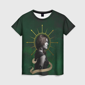 Женская футболка 3D с принтом Clarissa Frey в Тюмени, 100% полиэфир ( синтетическое хлопкоподобное полотно) | прямой крой, круглый вырез горловины, длина до линии бедер | freeform | shadowhunters | доминик шервуд | клэри фрэй | кэтрин макнамара | фэнтази