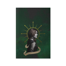 Обложка для паспорта матовая кожа с принтом Clarissa Frey в Тюмени, натуральная матовая кожа | размер 19,3 х 13,7 см; прозрачные пластиковые крепления | freeform | shadowhunters | доминик шервуд | клэри фрэй | кэтрин макнамара | фэнтази