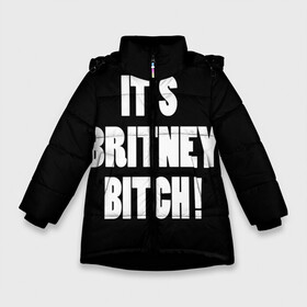 Зимняя куртка для девочек 3D с принтом Its Britney Bitch в Тюмени, ткань верха — 100% полиэстер; подклад — 100% полиэстер, утеплитель — 100% полиэстер. | длина ниже бедра, удлиненная спинка, воротник стойка и отстегивающийся капюшон. Есть боковые карманы с листочкой на кнопках, утяжки по низу изделия и внутренний карман на молнии. 

Предусмотрены светоотражающий принт на спинке, радужный светоотражающий элемент на пуллере молнии и на резинке для утяжки. | baby one more time | britney spears | oops | бритни спирс