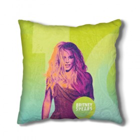 Подушка 3D с принтом Britney Spears в Тюмени, наволочка – 100% полиэстер, наполнитель – холлофайбер (легкий наполнитель, не вызывает аллергию). | состоит из подушки и наволочки. Наволочка на молнии, легко снимается для стирки | Тематика изображения на принте: 