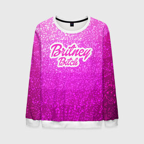 Мужской свитшот 3D с принтом Britney Bitch _pink в Тюмени, 100% полиэстер с мягким внутренним слоем | круглый вырез горловины, мягкая резинка на манжетах и поясе, свободная посадка по фигуре | baby one more time | britney spears | oops | бритни спирс