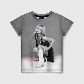 Детская футболка 3D с принтом Britney _ в Тюмени, 100% гипоаллергенный полиэфир | прямой крой, круглый вырез горловины, длина до линии бедер, чуть спущенное плечо, ткань немного тянется | Тематика изображения на принте: baby one more time | britney spears | oops | бритни спирс
