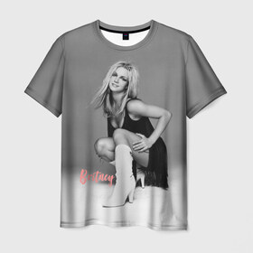 Мужская футболка 3D с принтом Britney _ в Тюмени, 100% полиэфир | прямой крой, круглый вырез горловины, длина до линии бедер | Тематика изображения на принте: baby one more time | britney spears | oops | бритни спирс