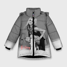 Зимняя куртка для девочек 3D с принтом Britney _ в Тюмени, ткань верха — 100% полиэстер; подклад — 100% полиэстер, утеплитель — 100% полиэстер. | длина ниже бедра, удлиненная спинка, воротник стойка и отстегивающийся капюшон. Есть боковые карманы с листочкой на кнопках, утяжки по низу изделия и внутренний карман на молнии. 

Предусмотрены светоотражающий принт на спинке, радужный светоотражающий элемент на пуллере молнии и на резинке для утяжки. | baby one more time | britney spears | oops | бритни спирс