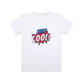 Детская футболка хлопок с принтом Stay Cool! в Тюмени, 100% хлопок | круглый вырез горловины, полуприлегающий силуэт, длина до линии бедер | Тематика изображения на принте: 