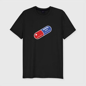 Мужская футболка премиум с принтом Good for health в Тюмени, 92% хлопок, 8% лайкра | приталенный силуэт, круглый вырез ворота, длина до линии бедра, короткий рукав | akira | anime | good for health