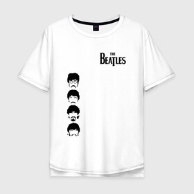 Мужская футболка хлопок Oversize с принтом The Beatles в Тюмени, 100% хлопок | свободный крой, круглый ворот, “спинка” длиннее передней части | beatles | the beatles | бителз | бителс | битлз | битлс | битлы | джон леннон | джордж харрисон | жуки | зе | ливерпульская четвёрка | мерсибит | пол маккартни | поп | ринго старр | рок группа