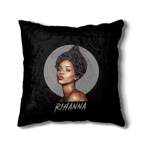 Подушка 3D с принтом Rihanna в Тюмени, наволочка – 100% полиэстер, наполнитель – холлофайбер (легкий наполнитель, не вызывает аллергию). | состоит из подушки и наволочки. Наволочка на молнии, легко снимается для стирки | rihanna | риана | рианна