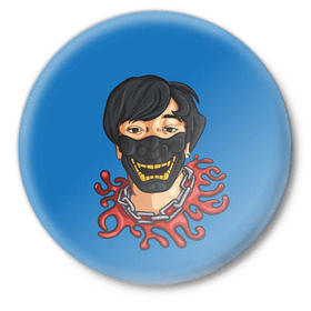 Значок с принтом Joji в Тюмени,  металл | круглая форма, металлическая застежка в виде булавки | Тематика изображения на принте: 