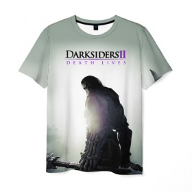 Мужская футболка 3D с принтом Апокалипсис II: Смерть живёт в Тюмени, 100% полиэфир | прямой крой, круглый вырез горловины, длина до линии бедер | ад | апокалипсис | война | тьма
