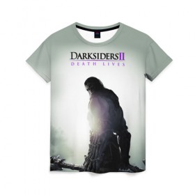 Женская футболка 3D с принтом Апокалипсис II: Смерть живёт в Тюмени, 100% полиэфир ( синтетическое хлопкоподобное полотно) | прямой крой, круглый вырез горловины, длина до линии бедер | Тематика изображения на принте: ад | апокалипсис | война | тьма