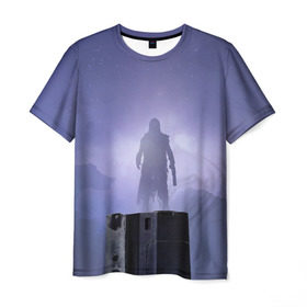 Мужская футболка 3D с принтом DESTINY 2 FORSAKEN в Тюмени, 100% полиэфир | прямой крой, круглый вырез горловины, длина до линии бедер | destiny | dlc | forsaken | герои | дестини