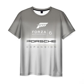 Мужская футболка 3D с принтом Forza Motorsport 6 в Тюмени, 100% полиэфир | прямой крой, круглый вырез горловины, длина до линии бедер | gear | top | авангард | вип | гонки | машина | офф | порше | сиквел | сила | скорость | спин