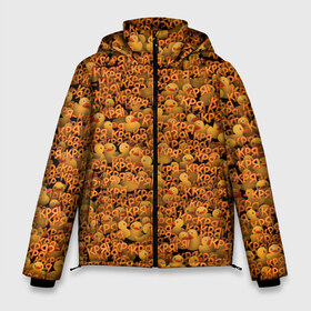 Мужская зимняя куртка 3D с принтом Кря-кря! в Тюмени, верх — 100% полиэстер; подкладка — 100% полиэстер; утеплитель — 100% полиэстер | длина ниже бедра, свободный силуэт Оверсайз. Есть воротник-стойка, отстегивающийся капюшон и ветрозащитная планка. 

Боковые карманы с листочкой на кнопках и внутренний карман на молнии. | Тематика изображения на принте: pikabu | кря | мем | паттерн | пикабу | утиный | утка | утки