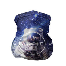 Бандана-труба 3D с принтом STARFIELD в Тюмени, 100% полиэстер, ткань с особыми свойствами — Activecool | плотность 150‒180 г/м2; хорошо тянется, но сохраняет форму | 2019 | 2020 | bethesda | logo | space | starfield | звезды | игра | космонавт | космос | логотип | старфиелд