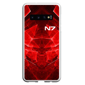 Чехол для Samsung Galaxy S10 с принтом MASS EFFECT N7 в Тюмени, Силикон | Область печати: задняя сторона чехла, без боковых панелей | Тематика изображения на принте: n7 | альянс | броня | костюм | масс эффект | н7