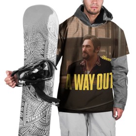 Накидка на куртку 3D с принтом A Way Out Vincent в Тюмени, 100% полиэстер |  | 