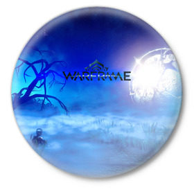 Значок с принтом WARFRAME в Тюмени,  металл | круглая форма, металлическая застежка в виде булавки | 2019 | fortuna | stalker | warframe | варфрейм | сталкер | тэнно