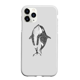 Чехол для iPhone 11 Pro матовый с принтом Киты в Тюмени, Силикон |  | Тематика изображения на принте: арт | касатка | касатки | кит | море | океан | рисунок | узор