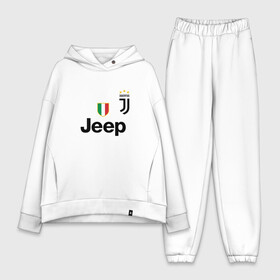 Женский костюм хлопок Oversize с принтом RONALDO JUVE SPORT в Тюмени,  |  | cr7 | fc | football | football club | juventus | ronaldo | sport | роналдо | спорт | спортивные | униформа | фирменные цвета | фк | футбол | футбольный клуб | ювентус