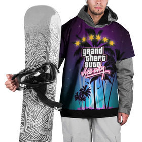 Накидка на куртку 3D с принтом GTA Vice City в Тюмени, 100% полиэстер |  | 5 звезд | auto | grand | gta | theft | vice city |   лето | вай сити | вертолеты | гта | звезды | логотип | надпись | пальмы | пляжная | рисунок | розыск | рубашка | томми версетти