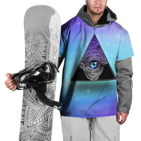 Накидка на куртку 3D с принтом Пирамида / Всевидящее око в Тюмени, 100% полиэстер |  | 