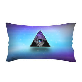 Подушка 3D антистресс с принтом Пирамида / Всевидящее око в Тюмени, наволочка — 100% полиэстер, наполнитель — вспененный полистирол | состоит из подушки и наволочки на молнии | 