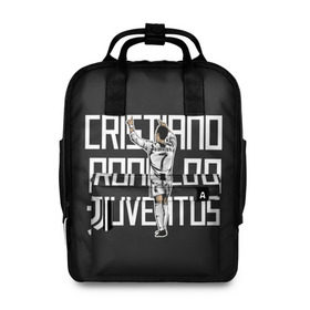 Женский рюкзак 3D с принтом Cristiano Ronaldo. Juventus в Тюмени, 100% полиэстер | лямки с регулируемой длиной, сверху ручки, чтобы рюкзак нести как сумку. Основное отделение закрывается на молнию, как и внешний карман. Внутри два дополнительных кармана, один из которых закрывается на молнию. По бокам два дополнительных кармашка, куда поместится маленькая бутылочка
 | Тематика изображения на принте: 7 | champion | cr7 | cristiano | footballer | forward | juventus | portugal | ronaldo | крис | криштиану | португалия | реал | рон | роналду | ронни | форвард | футболист | чемпион | ювентус