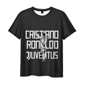 Мужская футболка 3D с принтом Cristiano Ronaldo. Juventus в Тюмени, 100% полиэфир | прямой крой, круглый вырез горловины, длина до линии бедер | Тематика изображения на принте: 7 | champion | cr7 | cristiano | footballer | forward | juventus | portugal | ronaldo | крис | криштиану | португалия | реал | рон | роналду | ронни | форвард | футболист | чемпион | ювентус