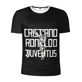 Мужская футболка 3D спортивная с принтом Cristiano Ronaldo. Juventus в Тюмени, 100% полиэстер с улучшенными характеристиками | приталенный силуэт, круглая горловина, широкие плечи, сужается к линии бедра | Тематика изображения на принте: 7 | champion | cr7 | cristiano | footballer | forward | juventus | portugal | ronaldo | крис | криштиану | португалия | реал | рон | роналду | ронни | форвард | футболист | чемпион | ювентус