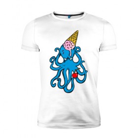 Мужская футболка премиум с принтом Mark Blink 182 в Тюмени, 92% хлопок, 8% лайкра | приталенный силуэт, круглый вырез ворота, длина до линии бедра, короткий рукав | mark hoppus | octopus | марк хоппус | осьминог