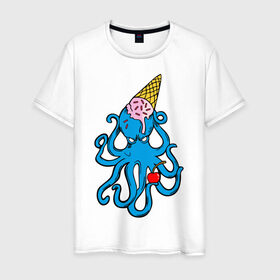 Мужская футболка хлопок с принтом Mark Blink 182 в Тюмени, 100% хлопок | прямой крой, круглый вырез горловины, длина до линии бедер, слегка спущенное плечо. | Тематика изображения на принте: mark hoppus | octopus | марк хоппус | осьминог