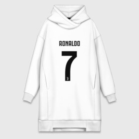 Платье-худи хлопок с принтом RONALDO JUVE SPORT в Тюмени,  |  | club | cr7 | fc | football | ronaldo | sport | криштиану роналду | роналдо | спорт | фк | форма | футбольный клуб | ювентус