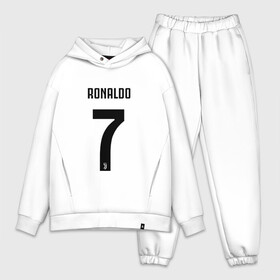 Мужской костюм хлопок OVERSIZE с принтом RONALDO JUVE SPORT в Тюмени,  |  | club | cr7 | fc | football | ronaldo | sport | криштиану роналду | роналдо | спорт | фк | форма | футбольный клуб | ювентус